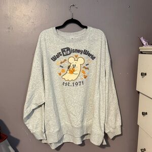 Disney World Exclusive Sold Out Online Halloween Mickey Ghost Sweatshirt 2X NWT